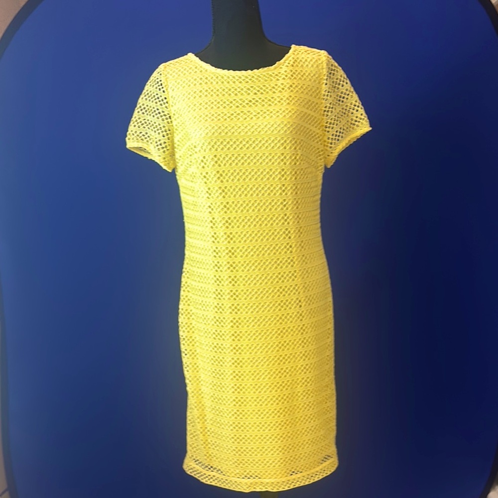 Karl Lagerfeld Paris Crochet Sheath Dress